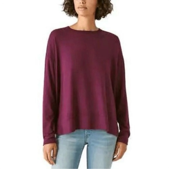 Lucky Brand Cloud Jersey Crewneck Sweater - Picture 1 of 8